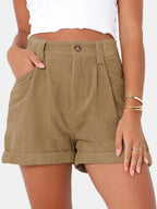 Full Size High Waist Shorts with Pockets | Comfortable & Stylish Everyday Wear