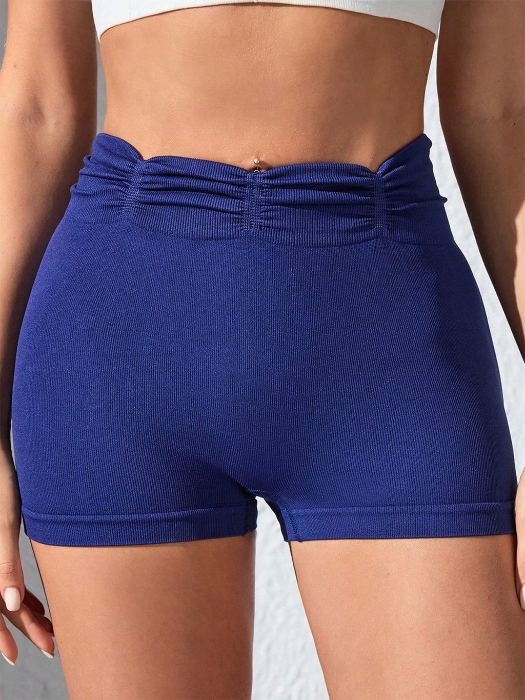 Ruched High Waist Active Shorts | Flattering & Comfortable Workout Wear