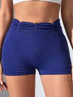 Ruched High Waist Active Shorts | Flattering & Comfortable Workout Wear