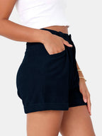 Full Size High Waist Shorts with Pockets | Comfortable & Stylish Everyday Wear