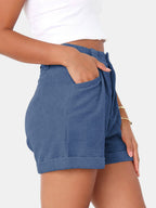 Full Size High Waist Shorts with Pockets | Comfortable & Stylish Everyday Wear