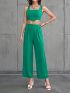 Square Neck Tank and Pants Set