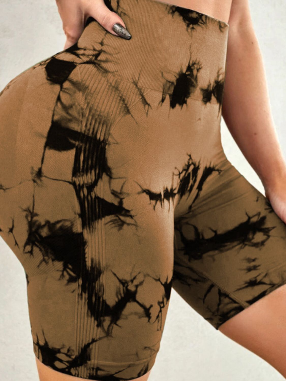 Tie-Dye High Waist Active Shorts | Trendy & Comfortable