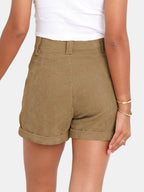 Full Size High Waist Shorts with Pockets | Comfortable & Stylish Everyday Wear