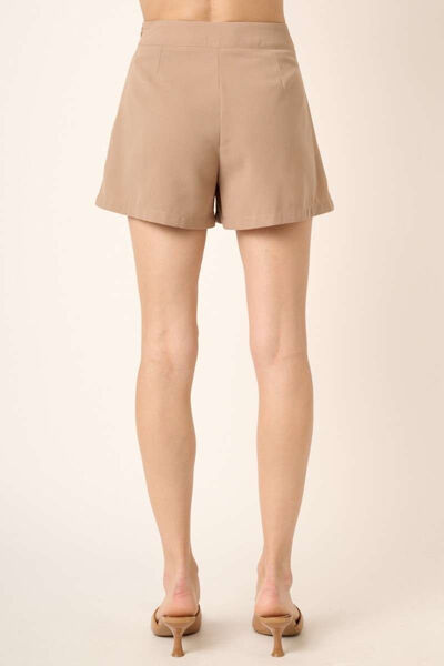 Mittoshop Side Invisible Zipper Pleated Shorts
