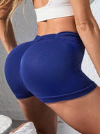 Ruched High Waist Active Shorts | Flattering & Comfortable Workout Wear