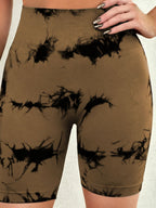 Tie-Dye High Waist Active Shorts | Trendy & Comfortable