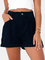 Full Size High Waist Shorts with Pockets | Comfortable & Stylish Everyday Wear