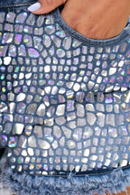 Raw Hem Denim Shorts with Pockets | Trendy & Casual Jean Shorts