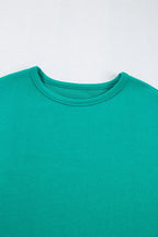 Full-Size Round Neck Long Sleeve Top & Drawstring Pants Set