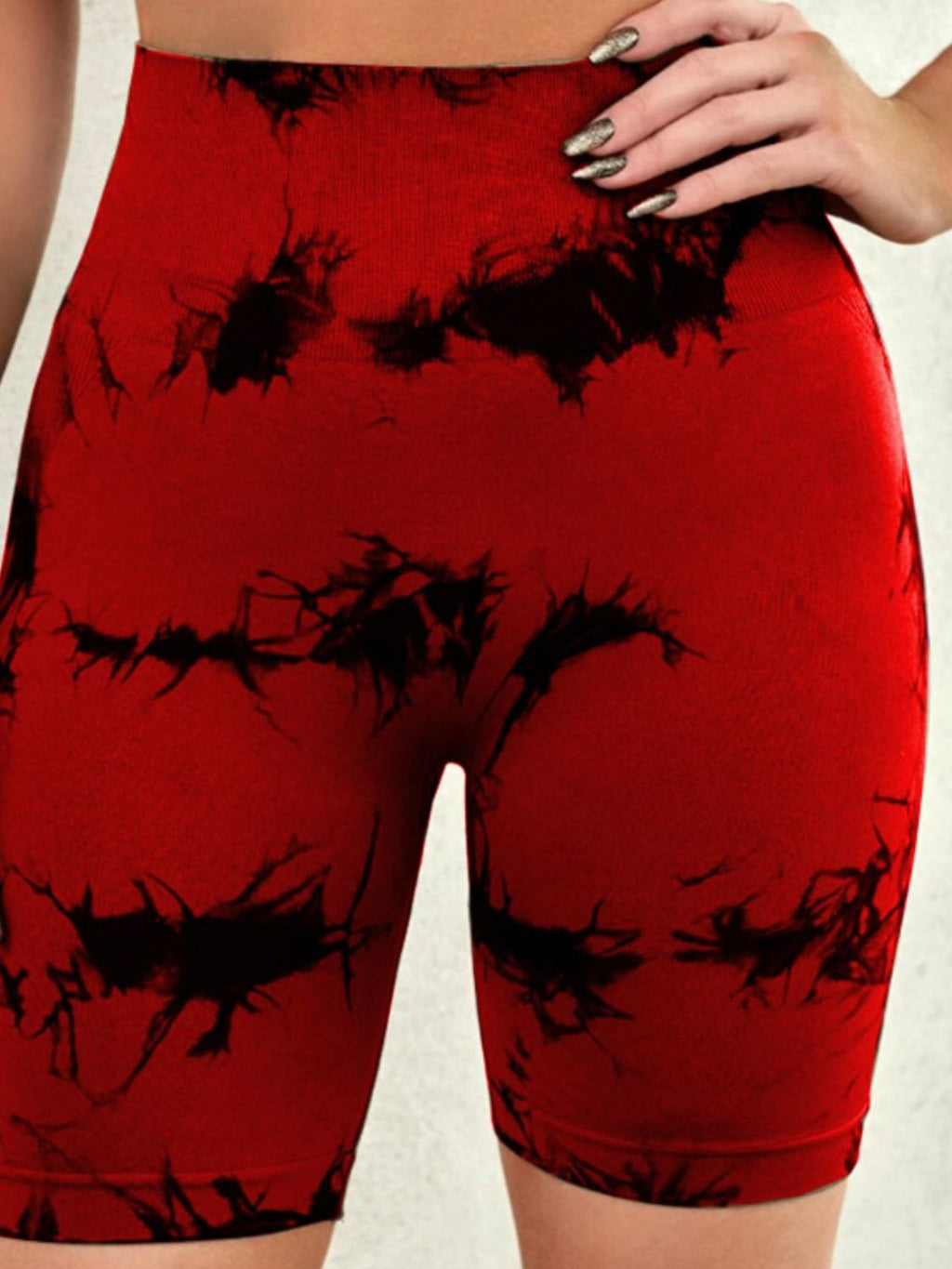 Tie-Dye High Waist Active Shorts | Trendy & Comfortable