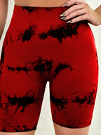 Tie-Dye High Waist Active Shorts | Trendy & Comfortable