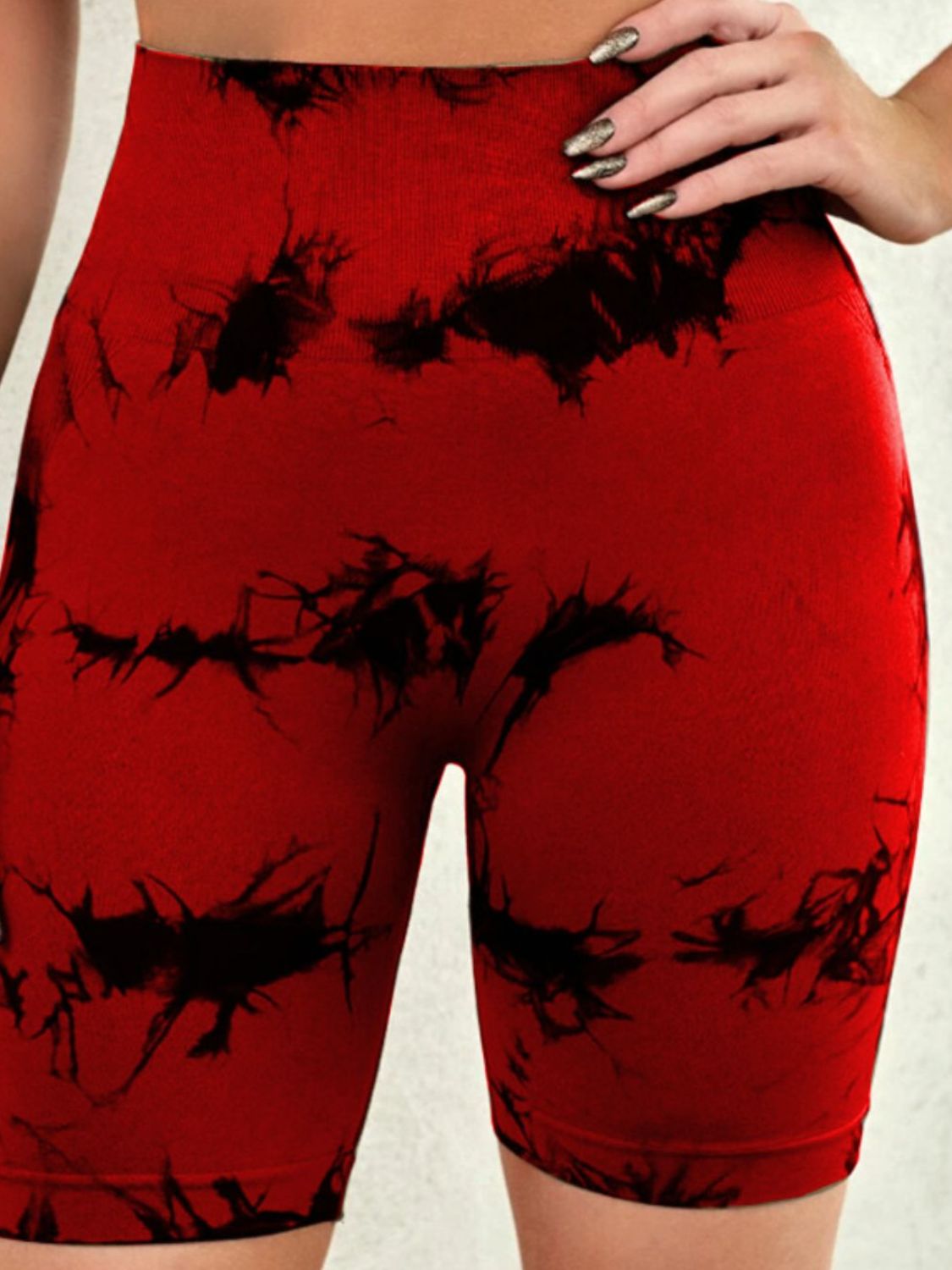 Tie-Dye High Waist Active Shorts | Trendy & Comfortable